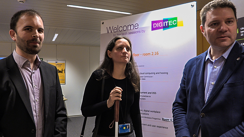 François, Tanja and Juan at the Tech session by DIGITEC